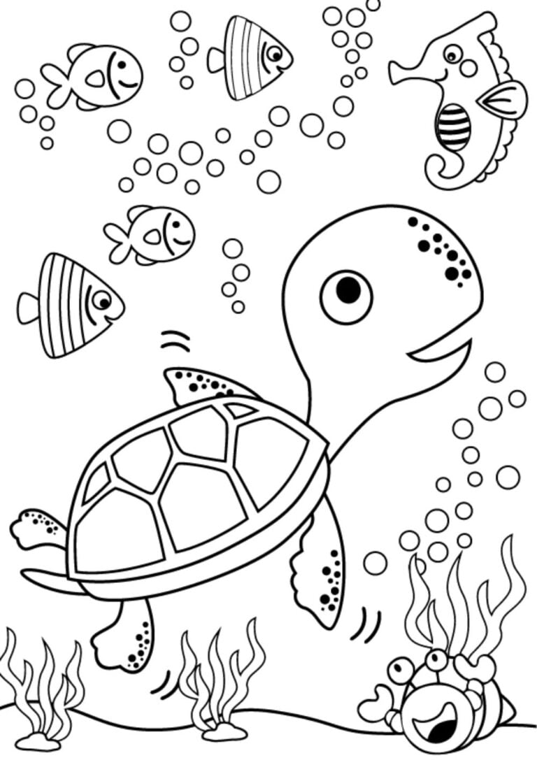 55 Free Printable Coloring Pages Of Turtles 16