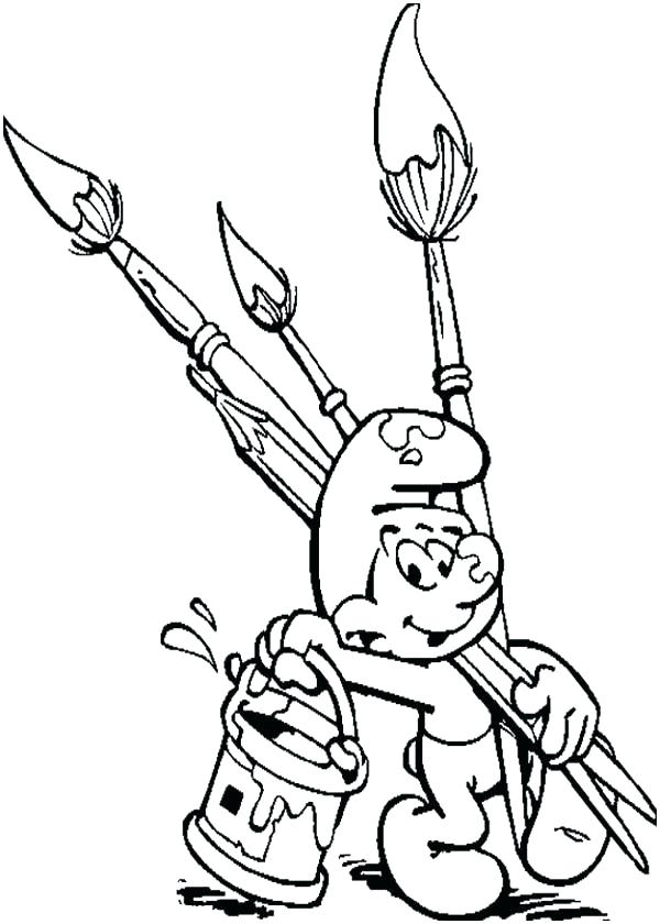 65 Paintbrush Coloring Page 24