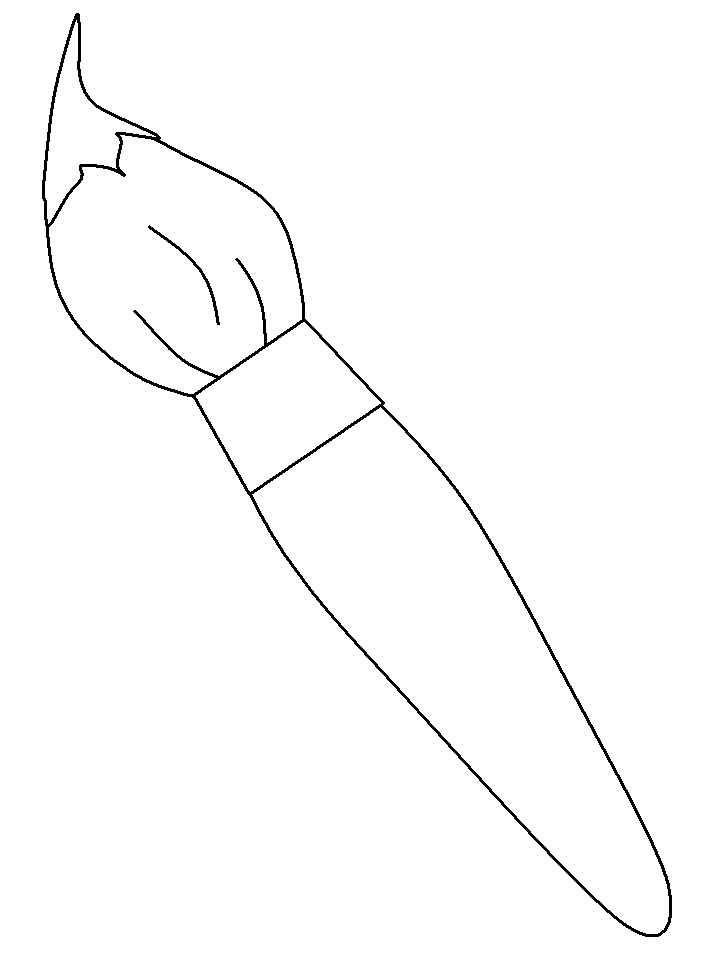 65 Paintbrush Coloring Page 28