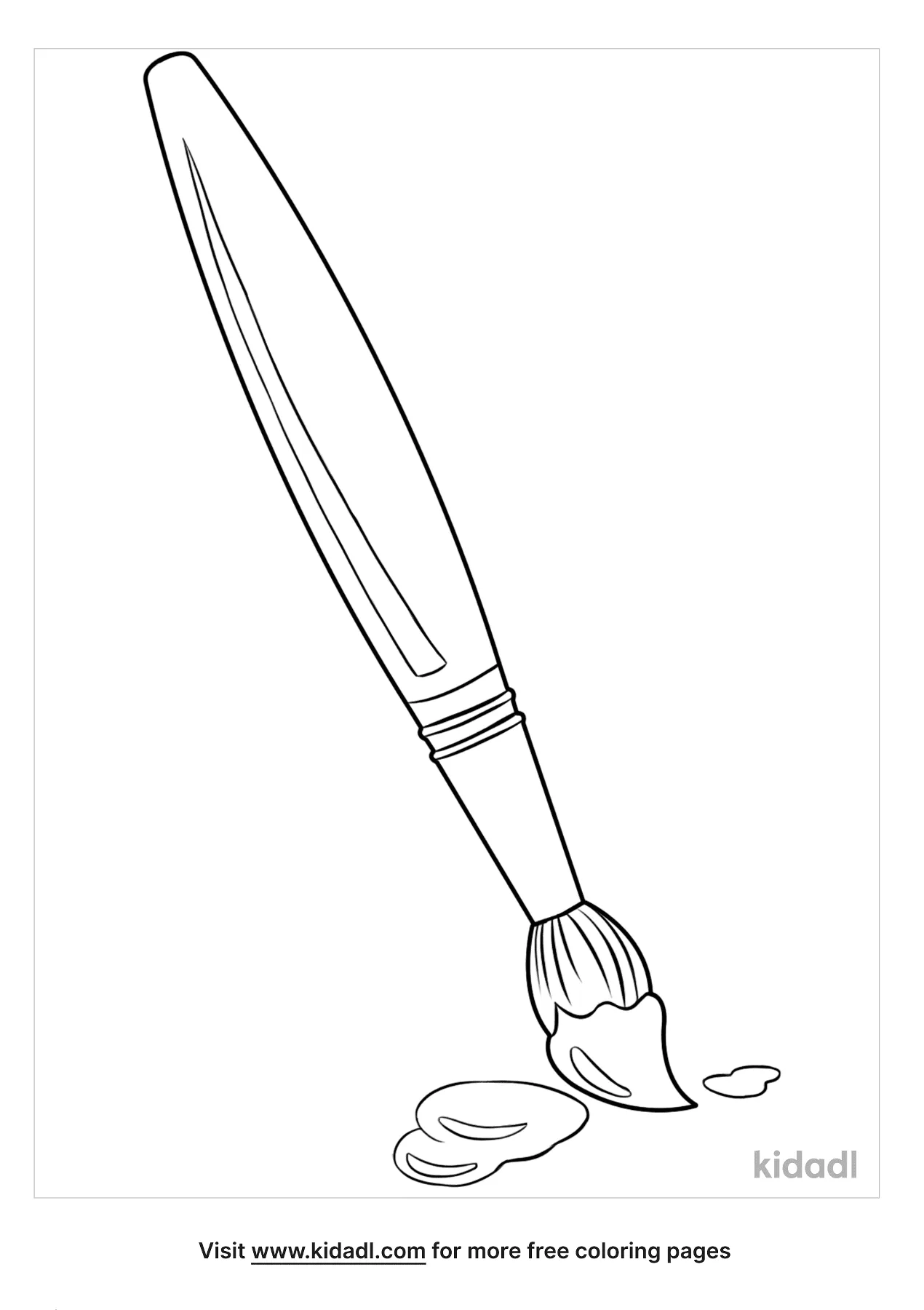 65 Paintbrush Coloring Page 29