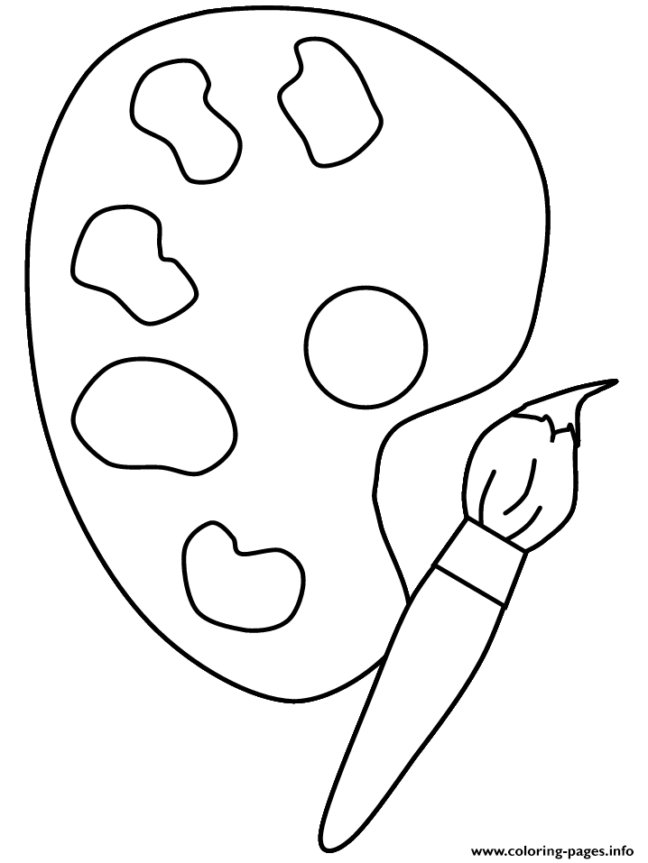 65 Paintbrush Coloring Page 46