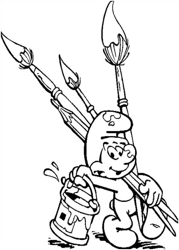 65 Paintbrush Coloring Page 6