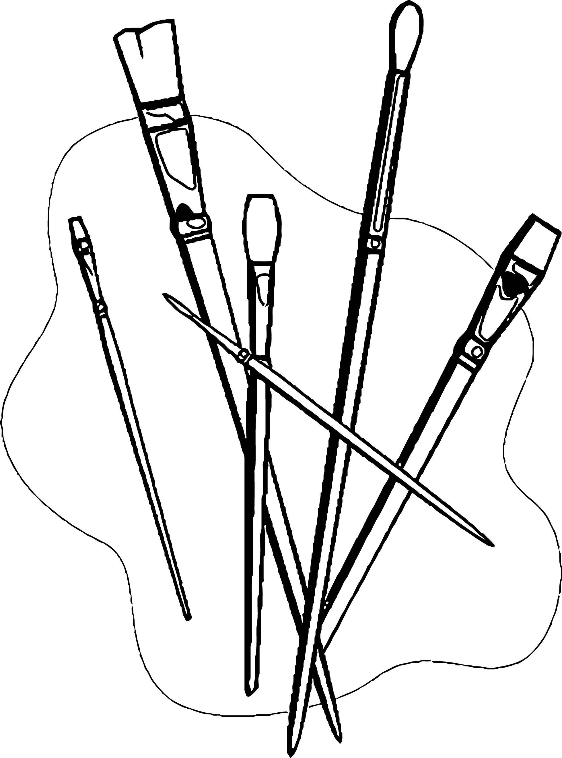 65 Paintbrush Coloring Page 66