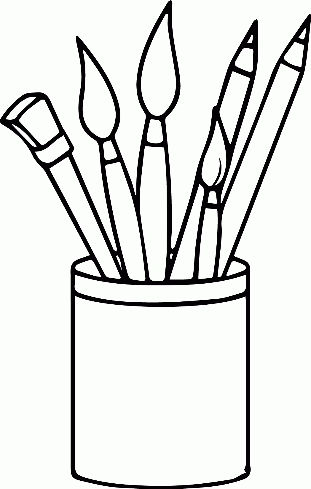 65 Paintbrush Coloring Page 75