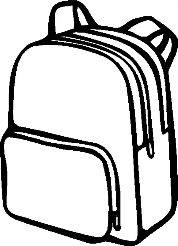 Coloring Page Of A Backpack 1