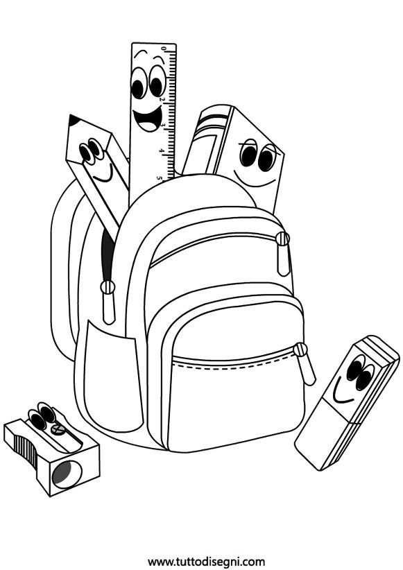 Coloring Page Of A Backpack 102