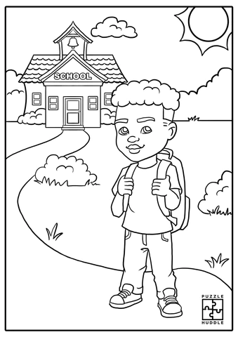 Coloring Page Of A Backpack 103