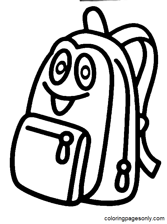 Coloring Page Of A Backpack 16