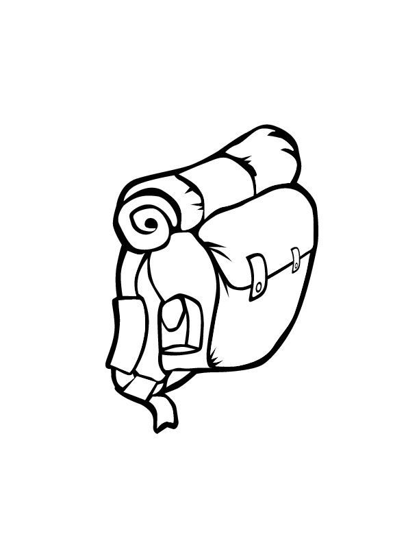 Coloring Page Of A Backpack 17