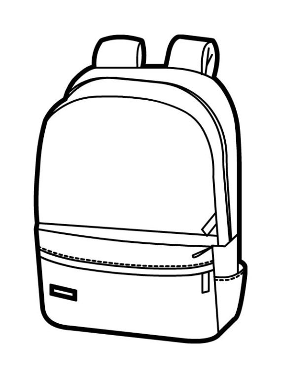 Coloring Page Of A Backpack 23