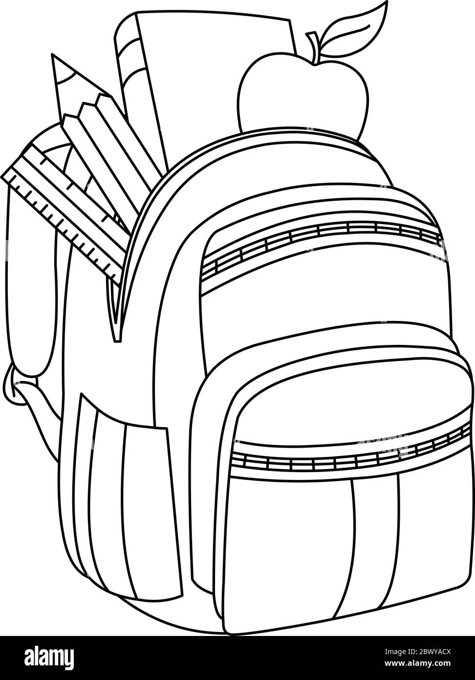 Coloring Page Of A Backpack 24