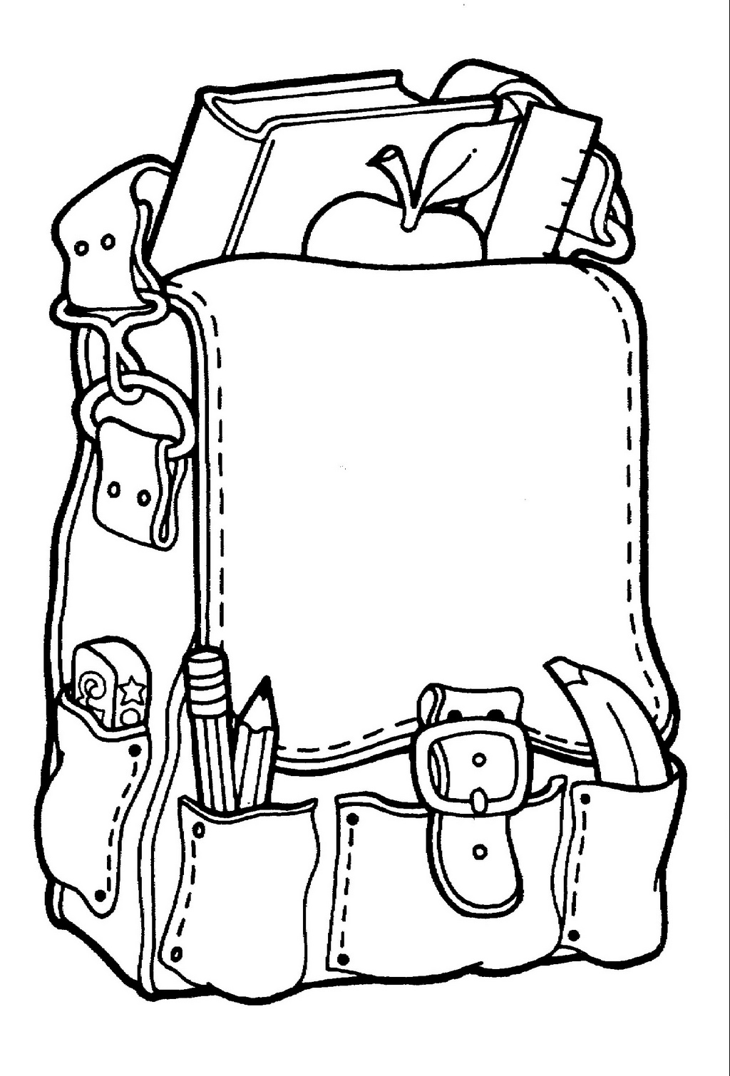 Coloring Page Of A Backpack 25