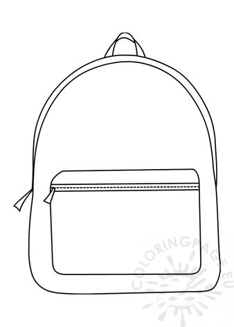 Coloring Page Of A Backpack 26