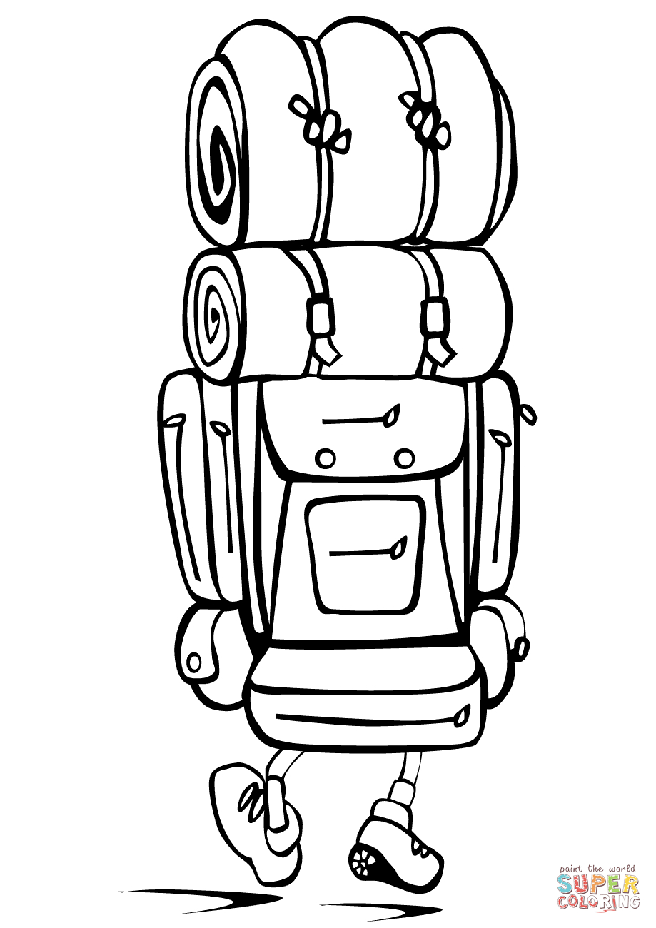 Coloring Page Of A Backpack 29