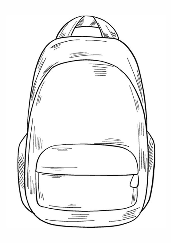 Coloring Page Of A Backpack 3