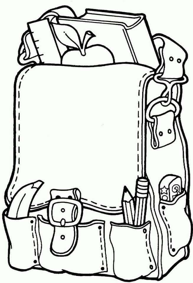 Coloring Page Of A Backpack 34