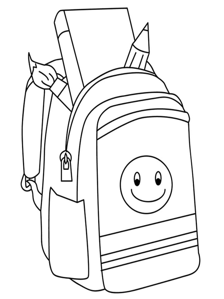 Coloring Page Of A Backpack 35