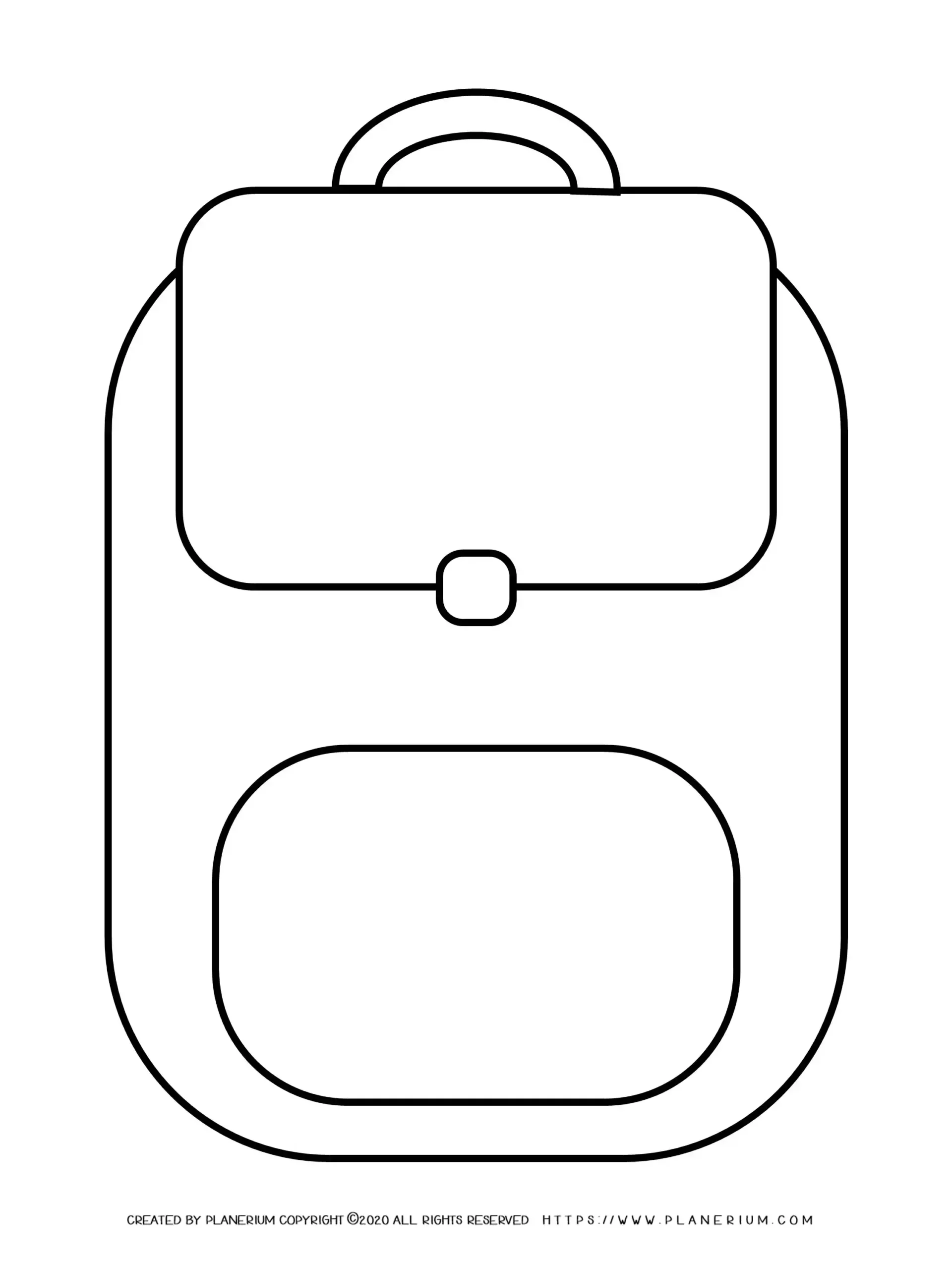 Coloring Page Of A Backpack 4