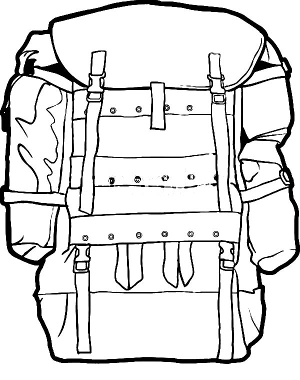 Coloring Page Of A Backpack 41