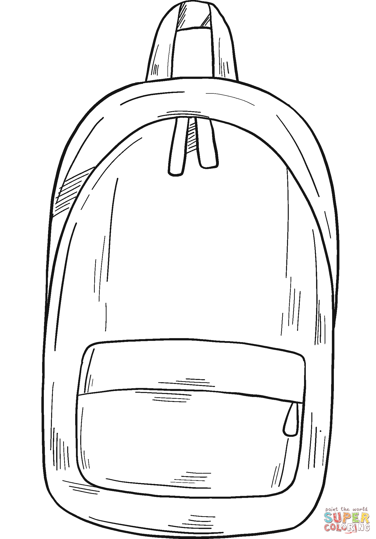 Coloring Page Of A Backpack 47