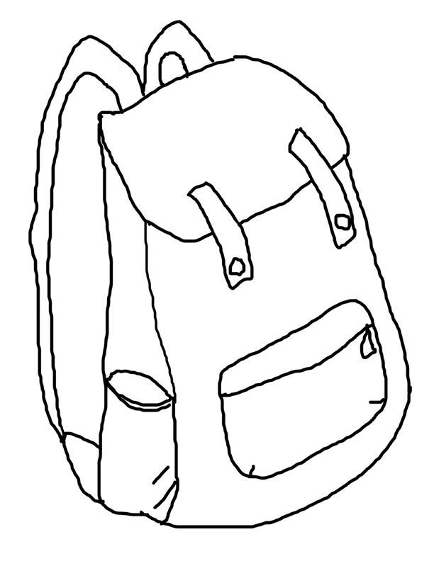 Coloring Page Of A Backpack 48