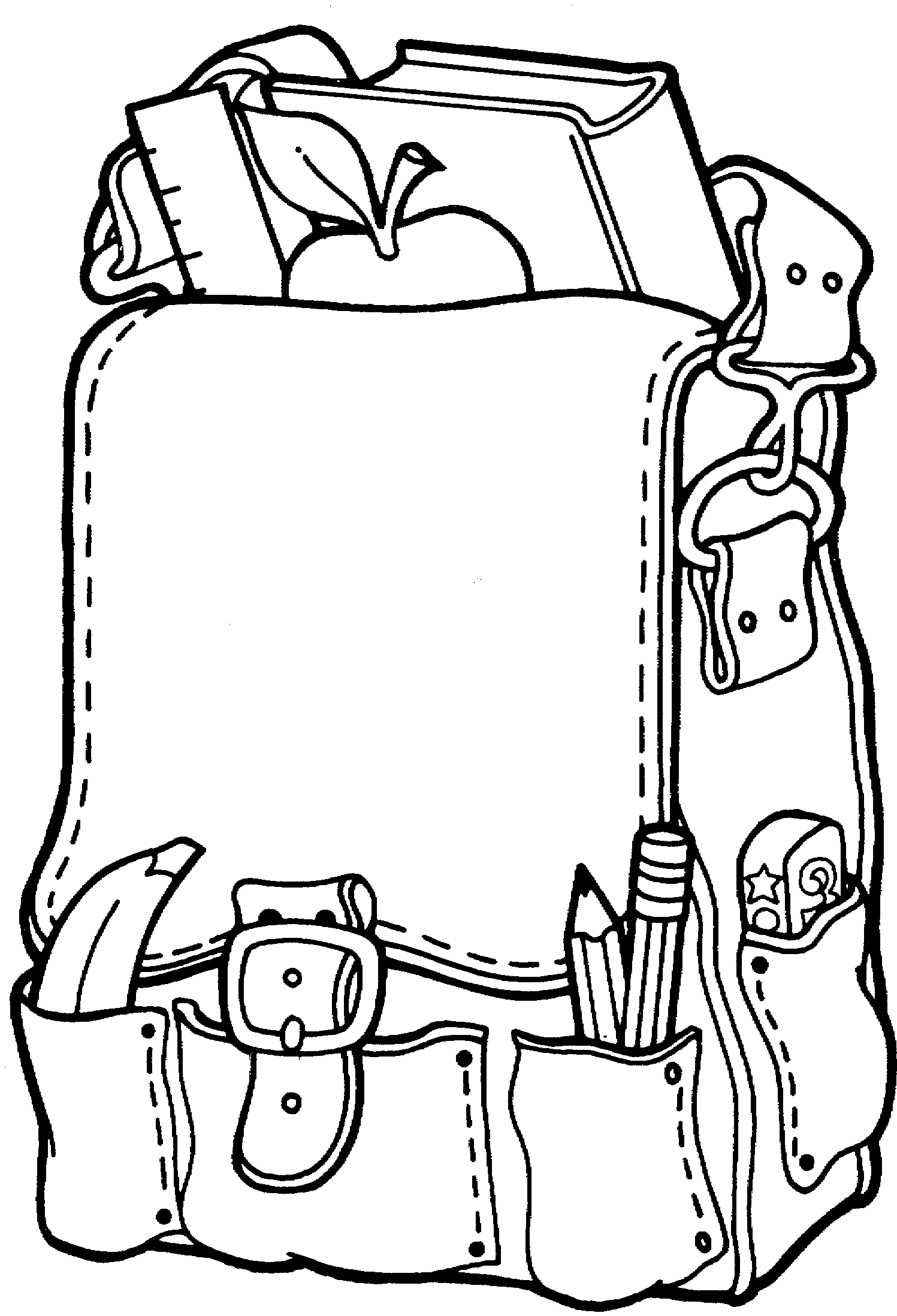 Coloring Page Of A Backpack 49