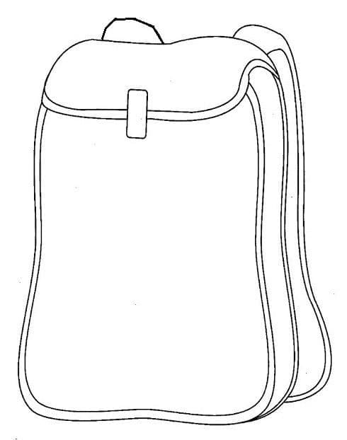 Coloring Page Of A Backpack 5