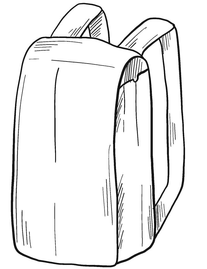 Coloring Page Of A Backpack 52