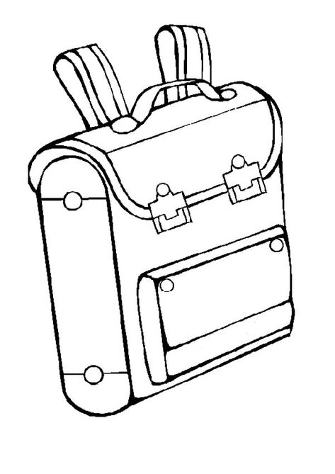 Coloring Page Of A Backpack 56