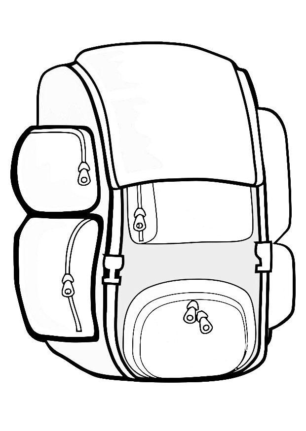 Coloring Page Of A Backpack 57