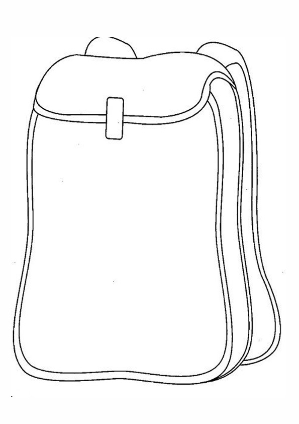 Coloring Page Of A Backpack 61