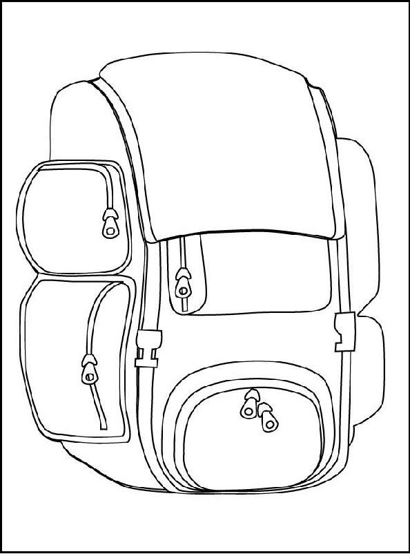 Coloring Page Of A Backpack 68