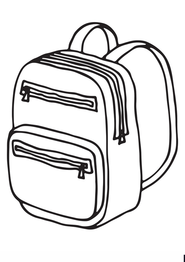 Coloring Page Of A Backpack 71