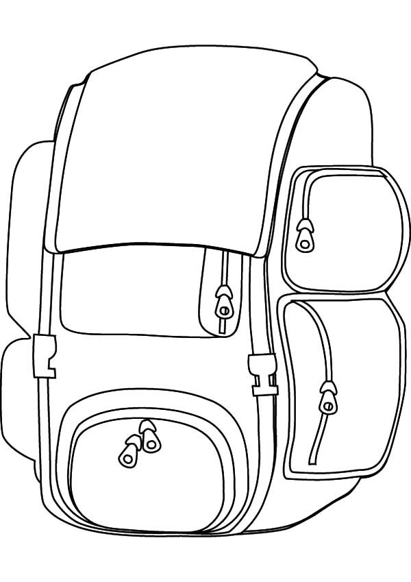 Coloring Page Of A Backpack 73