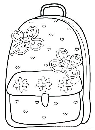 Coloring Page Of A Backpack 81