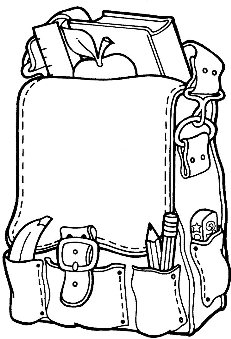 Coloring Page Of A Backpack 84