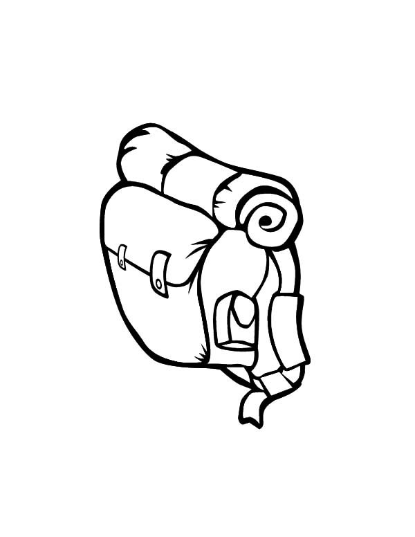 Coloring Page Of A Backpack 88