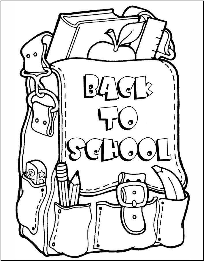 Coloring Page Of A Backpack 89