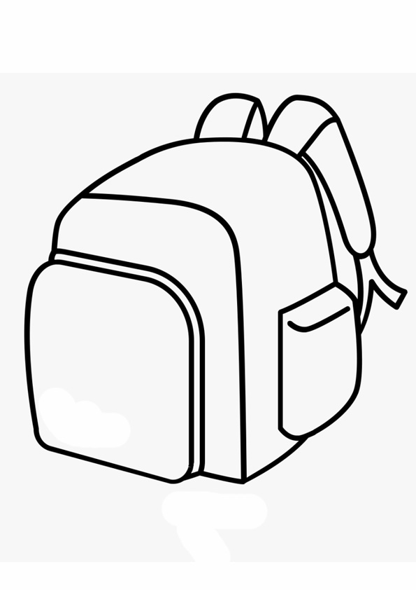 Coloring Page Of A Backpack 93