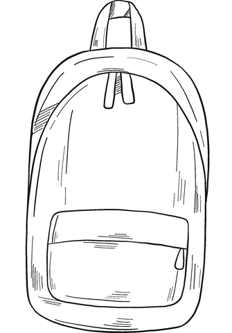 Coloring Page Of A Backpack 99