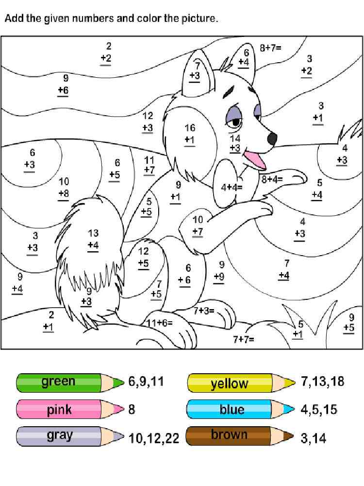 Math Coloring Pages Printable 10