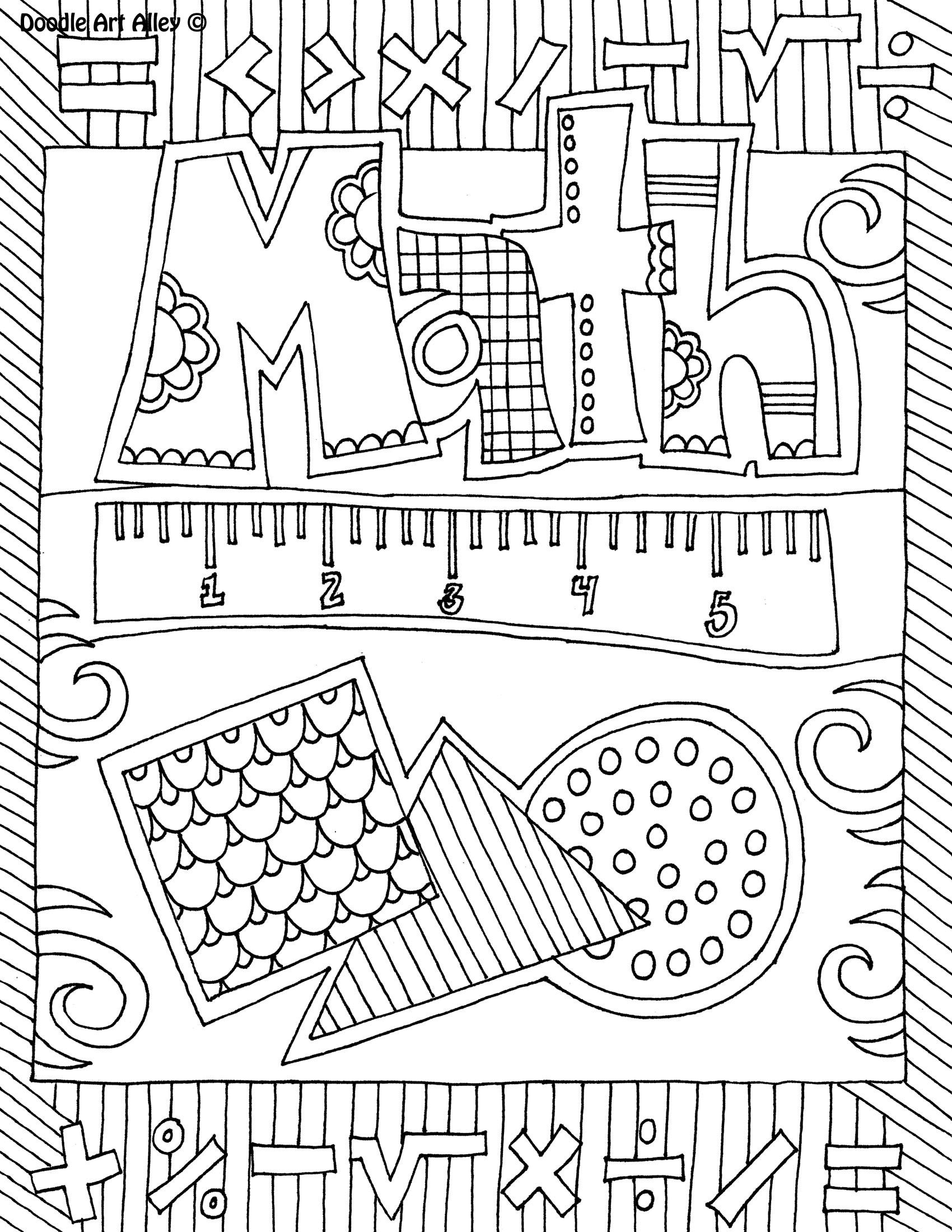 Math Coloring Pages Printable 13