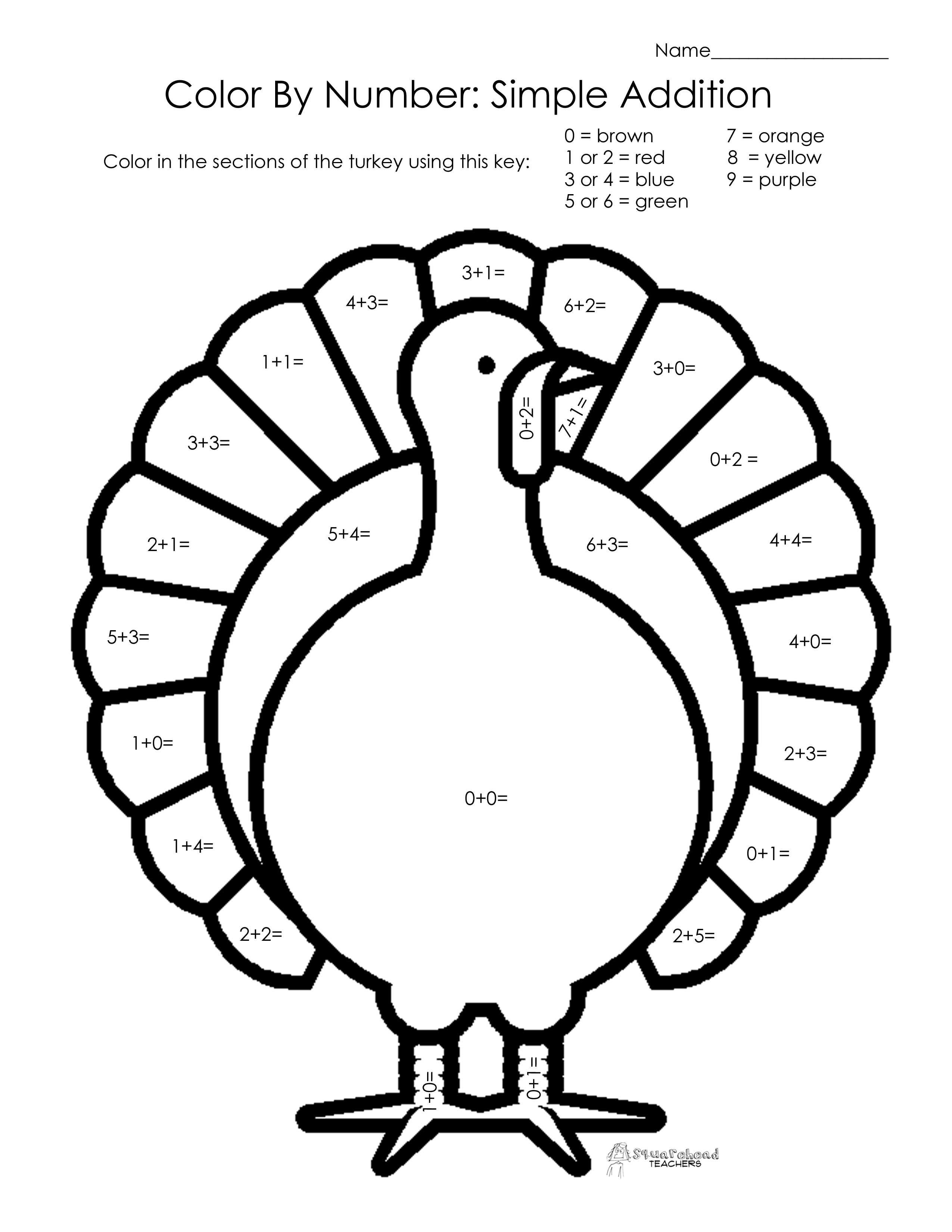 Math Coloring Pages Printable 17