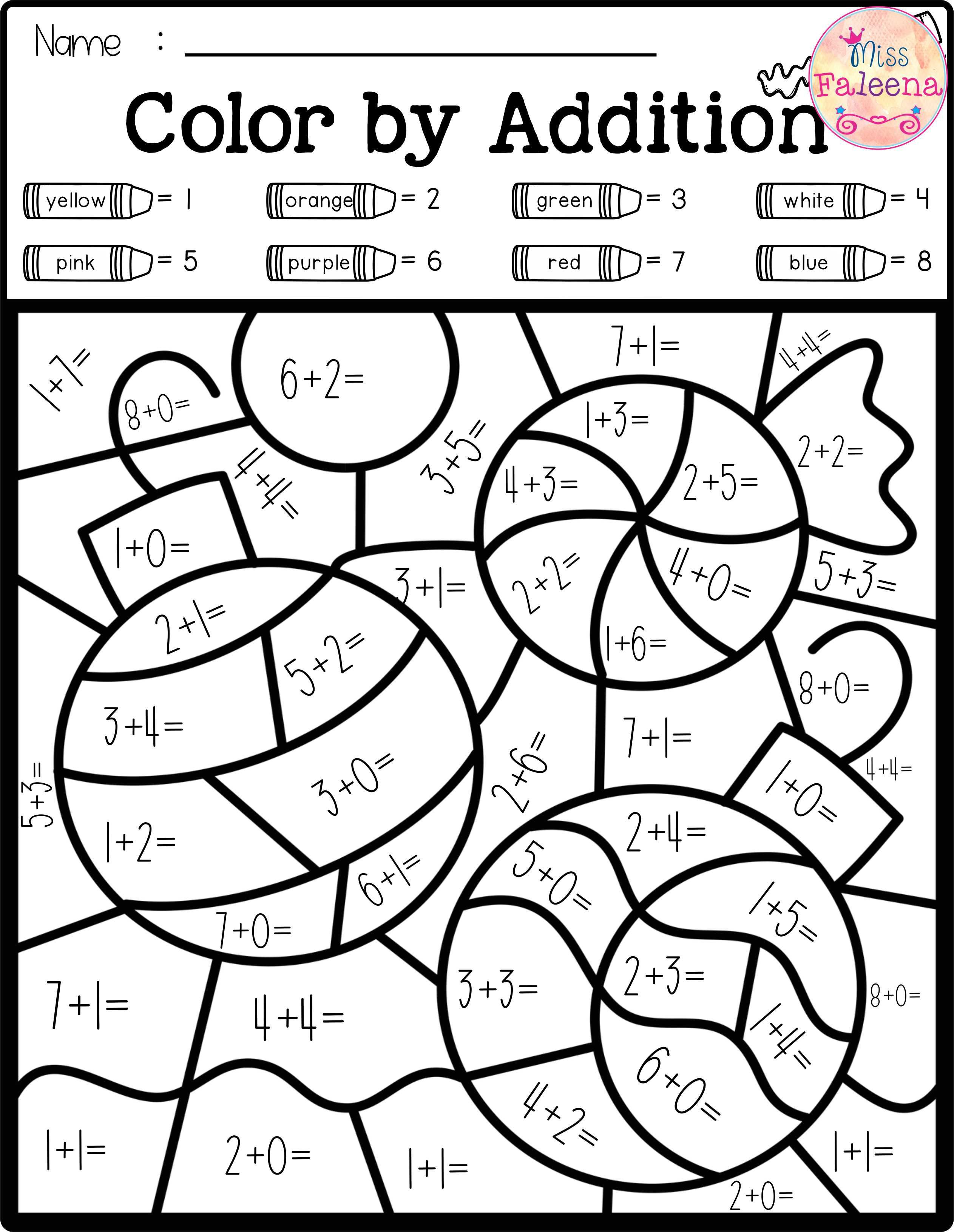 Math Coloring Pages Printable 18