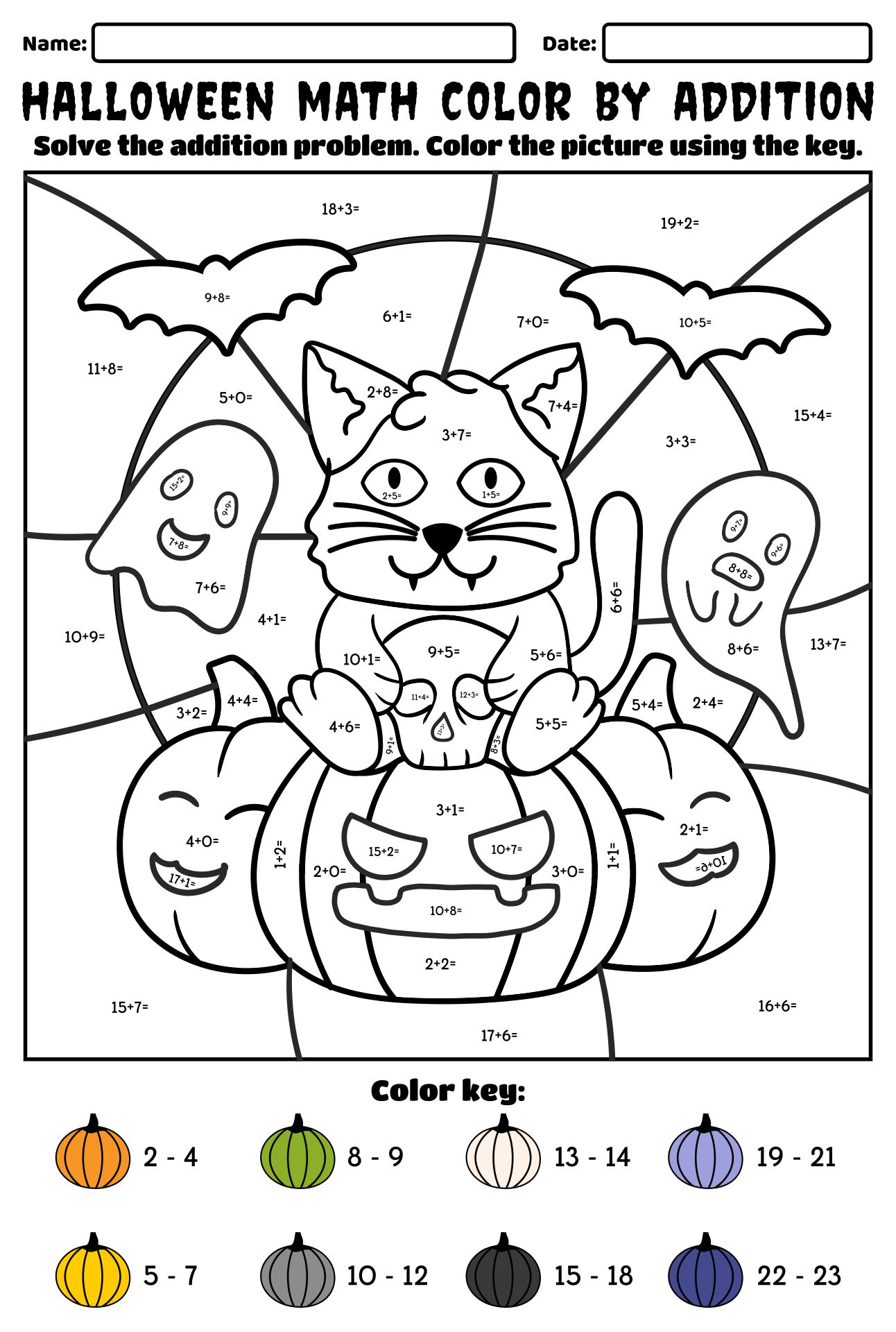 Math Coloring Pages Printable 20