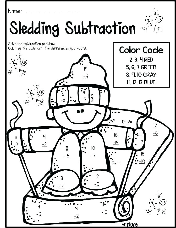 Math Coloring Pages Printable 3