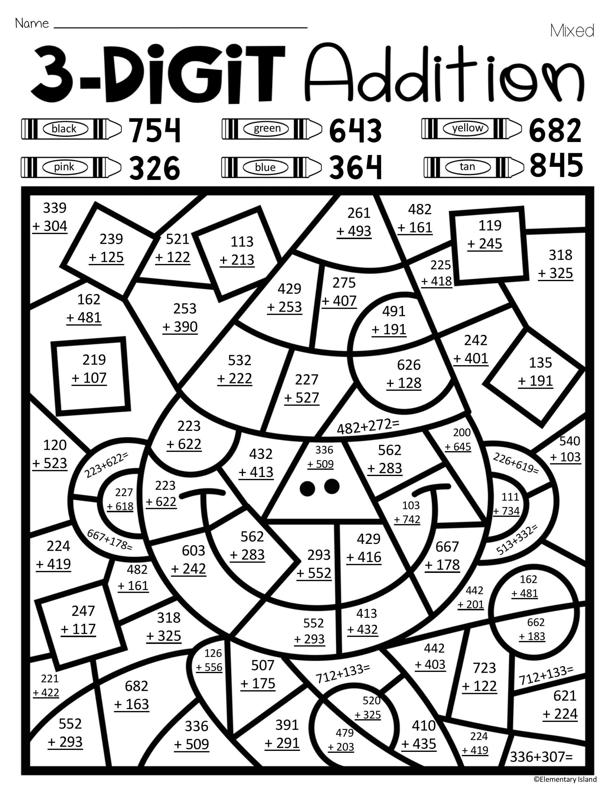 Math Coloring Pages Printable 34