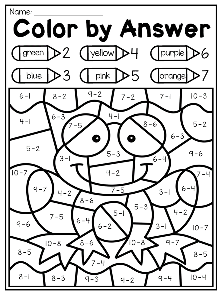 Math Coloring Pages Printable 5