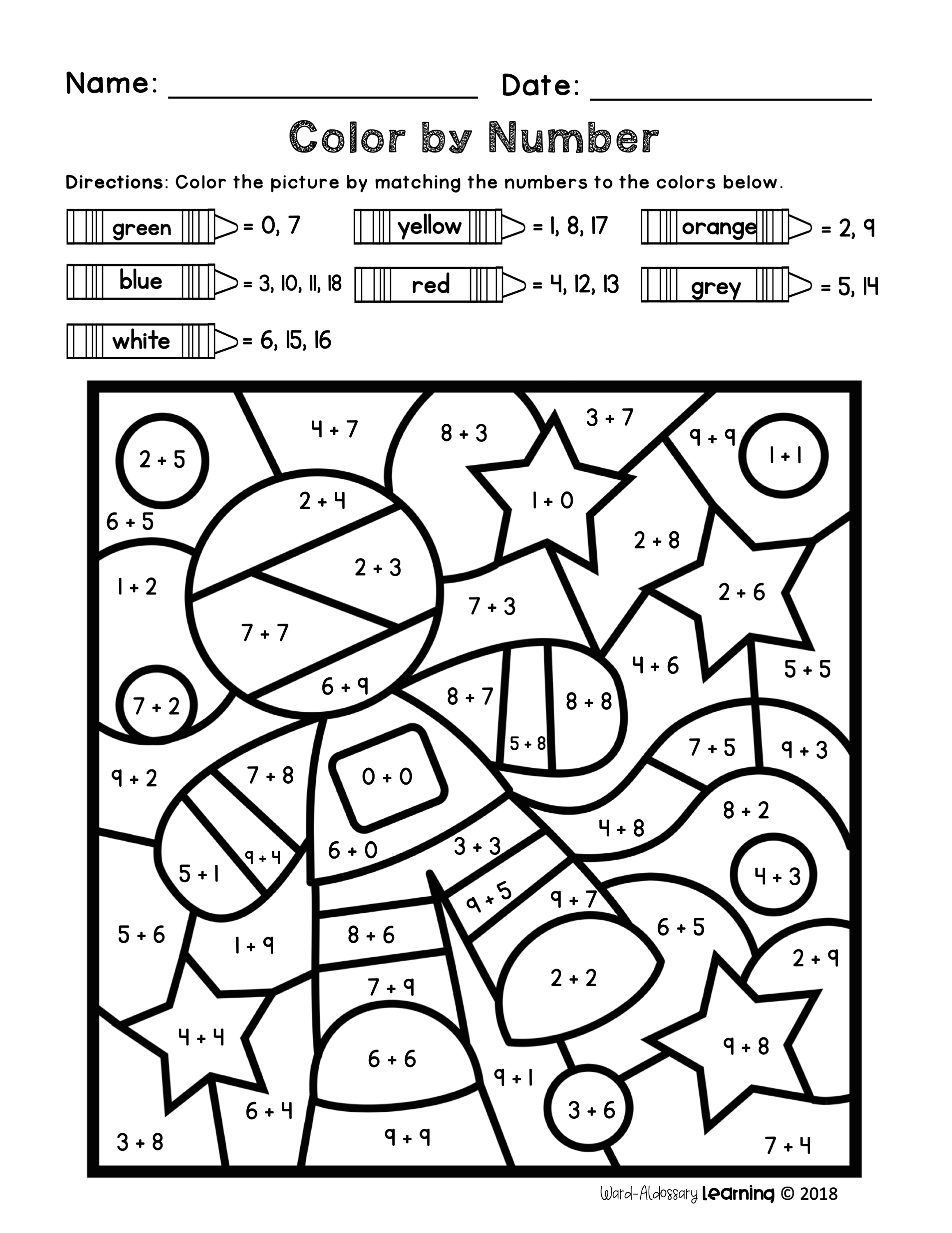 Math Coloring Pages Printable 50