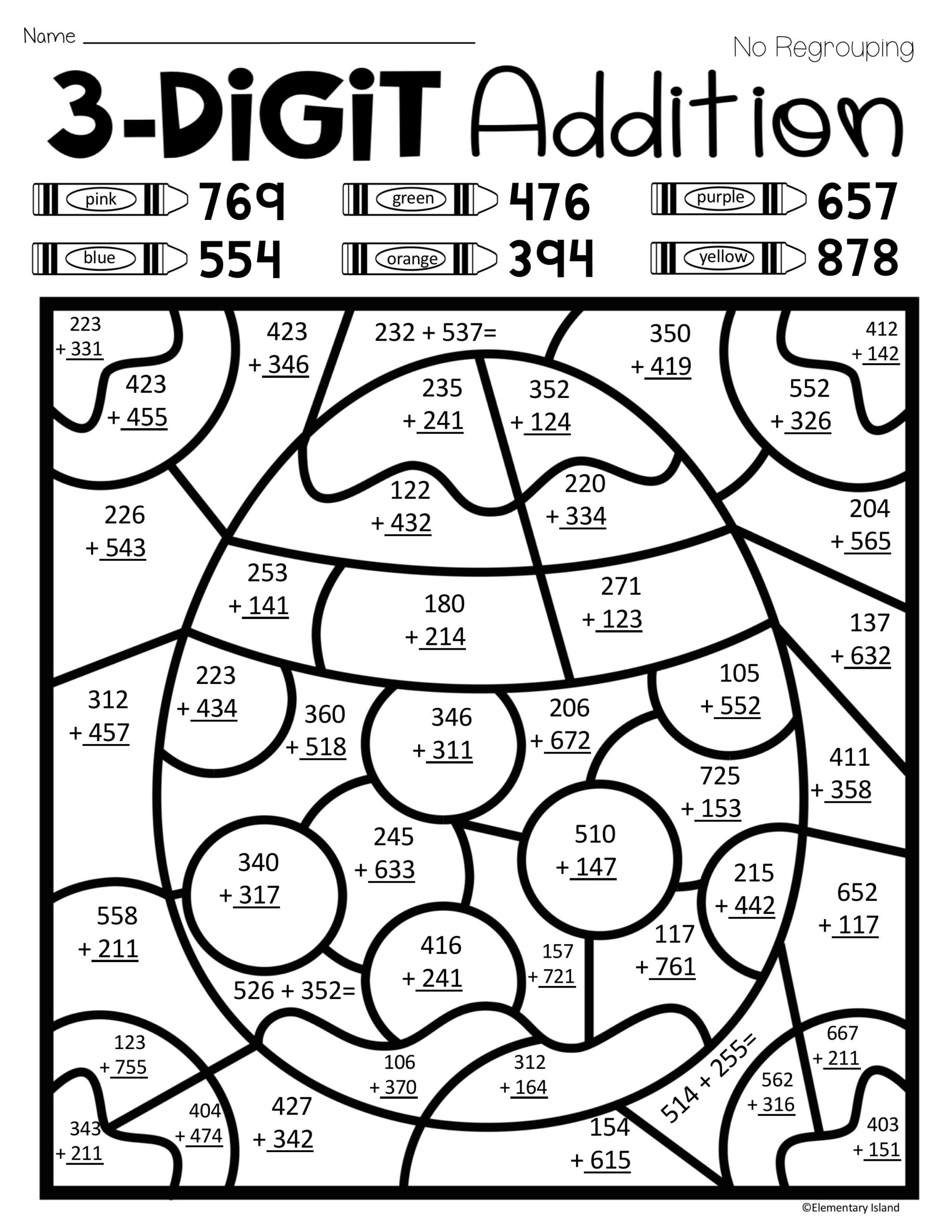 Math Coloring Pages Printable 52